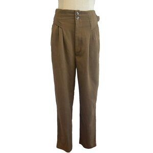 Vintage 80s Does 40s Military/ Landgirl Style Capris Pants 27”w